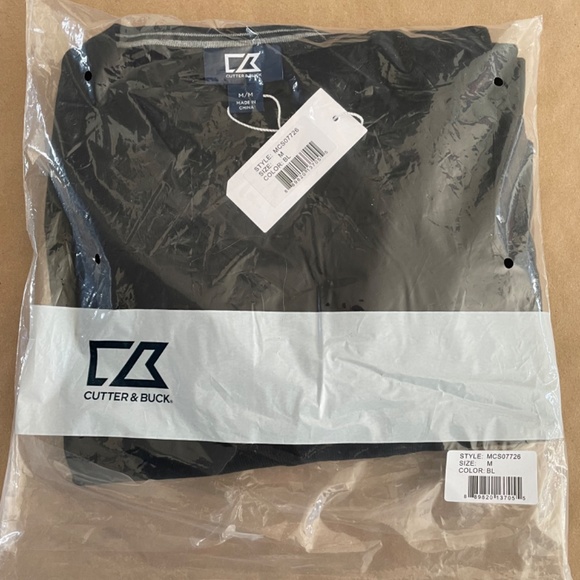 New with tags Men’s Black cotton V-neck sweater - Picture 6 of 6